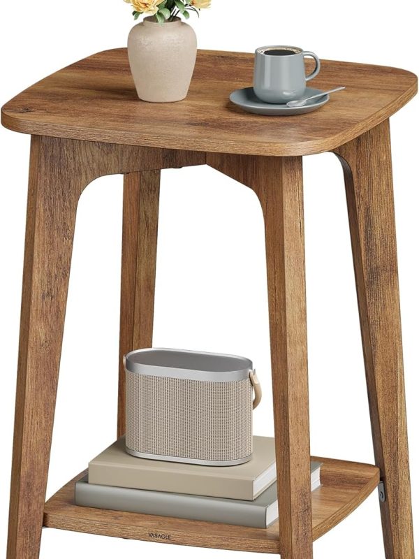Two tier square end table